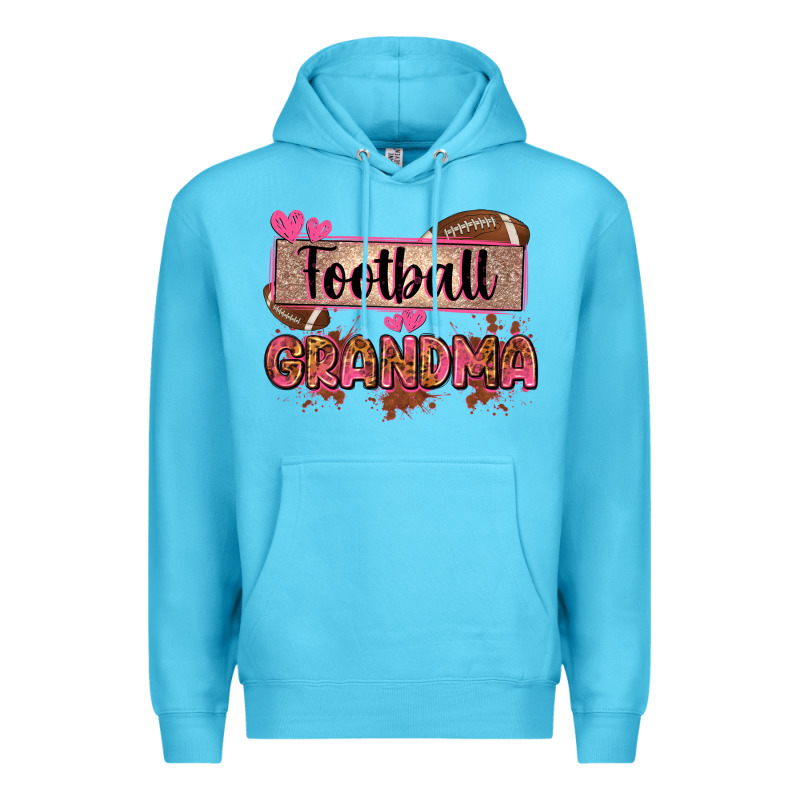 Football Grandma With Leopard Premium Hoodie by Zillion Design Studio | Teevron