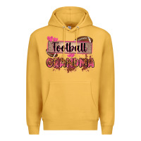 Football Grandma With Leopard Premium Hoodie | Teevron