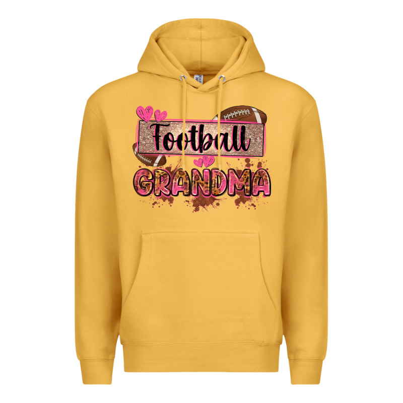 Football Grandma With Leopard Premium Hoodie by Zillion Design Studio | Teevron