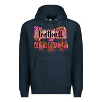 Navy football grandma with leopard Premium Hoodie - Zillion Design Studio