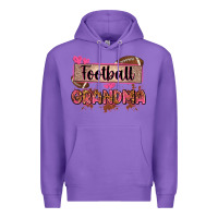 Purple football grandma with leopard Premium Hoodie - Zillion Design Studio