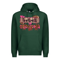Sports Green football grandma with leopard Premium Hoodie - Zillion Design Studio