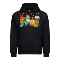Black thankful coffee cups Urban Hoodie - Zillion Design Studio