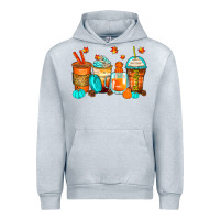Heather Grey thankful coffee cups Urban Hoodie - Zillion Design Studio