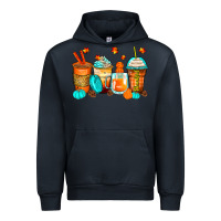 Navy thankful coffee cups Urban Hoodie - Zillion Design Studio