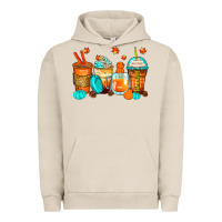 Pigment French Oak thankful coffee cups Urban Hoodie - Zillion Design Studio