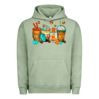 Pigment Oil Green thankful coffee cups Urban Hoodie - Zillion Design Studio