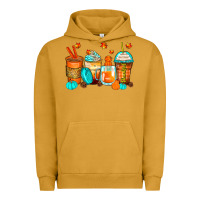 Pigment Peanut Butter thankful coffee cups Urban Hoodie - Zillion Design Studio