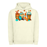 Pigment Pistachio thankful coffee cups Urban Hoodie - Zillion Design Studio