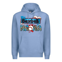 Colony Blue baseball nana with leopard Premium Hoodie - Zillion Design Studio