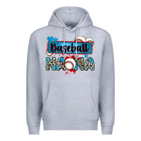 Heather Grey baseball nana with leopard Premium Hoodie - Zillion Design Studio