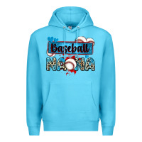 Ocean Blue baseball nana with leopard Premium Hoodie - Zillion Design Studio