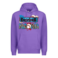Purple baseball nana with leopard Premium Hoodie - Zillion Design Studio