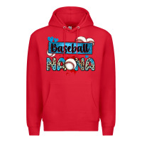 Red baseball nana with leopard Premium Hoodie - Zillion Design Studio