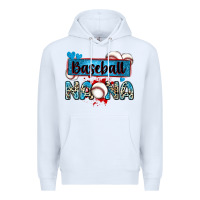 White baseball nana with leopard Premium Hoodie - Zillion Design Studio