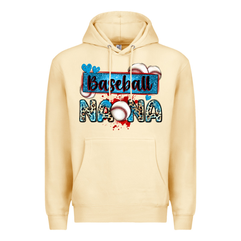Baseball Nana With Leopard Premium Hoodie by Zillion Design Studio | Teevron