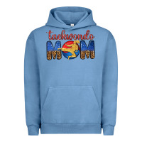 Pigment Pebble Blue taekwondo mom Urban Hoodie - texasbilliewilder