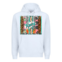 White racing brushstroke Premium Hoodie - AdoDesignShop