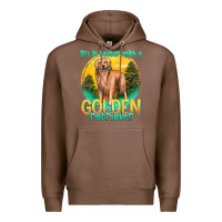Chestnut life is better with a golden retriever Premium Hoodie - texasbilliewilder