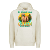 Oatmeal Heather life is better with a golden retriever Premium Hoodie - texasbilliewilder