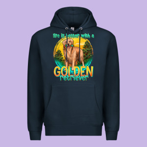 Life Is Better With A Golden Retriever Premium Hoodie Designed By Texasbilliewilder