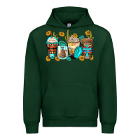 Forest Green blessed coffee cups Urban Hoodie - Zillion Design Studio
