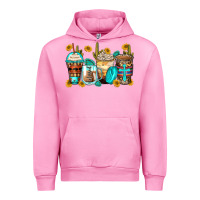 Fuchsia Pink blessed coffee cups Urban Hoodie - Zillion Design Studio