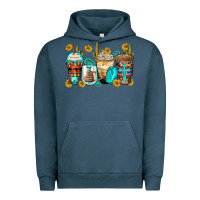 Pigment Midnight Navy blessed coffee cups Urban Hoodie - Zillion Design Studio