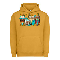 Pigment Peanut Butter blessed coffee cups Urban Hoodie - Zillion Design Studio