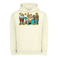 Pigment Pistachio blessed coffee cups Urban Hoodie - Zillion Design Studio
