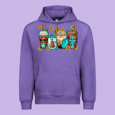 Blessed Coffee Cups Urban Hoodie Designed By Zillion Design Studio