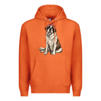 Carrot st bernard with bandanna Premium Hoodie - texasbilliewilder