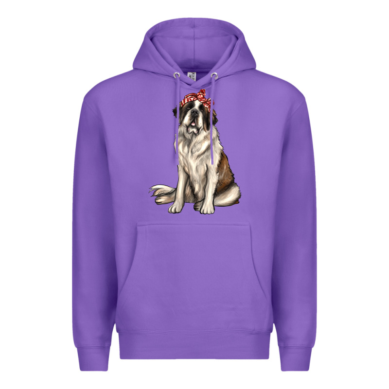 St Bernard With Bandanna Premium Hoodie by texasbilliewilder | Teevron