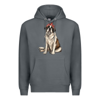 Rock st bernard with bandanna Premium Hoodie - texasbilliewilder