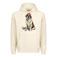 Tofu st bernard with bandanna Premium Hoodie - texasbilliewilder