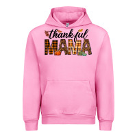 Fuchsia Pink thankful mama Urban Hoodie - texasbilliewilder