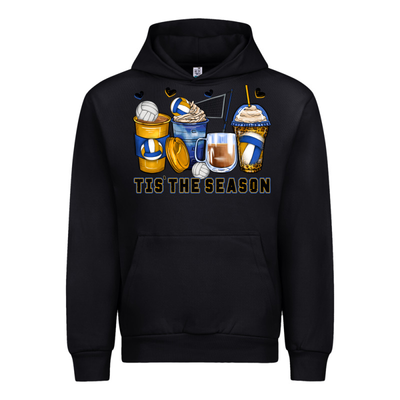Tis' The Season Volleyball Coffee Cups Urban Hoodie by Zillion Design Studio | Teevron