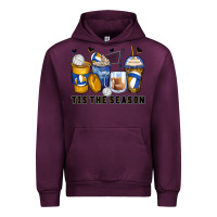 Mauve Wine tis' the season volleyball coffee cups Urban Hoodie - Zillion Design Studio