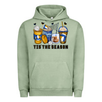 Pigment Oil Green tis' the season volleyball coffee cups Urban Hoodie - Zillion Design Studio