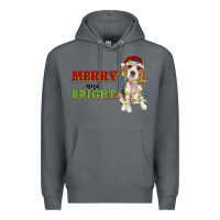 Rock merry and bright beagle Premium Hoodie - RanaPortraitStore