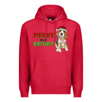 Cardinal merry and bright beagle Premium Hoodie - RanaPortraitStore