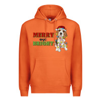 Carrot merry and bright beagle Premium Hoodie - RanaPortraitStore