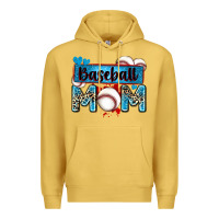 Antique Gold baseball mom with leopard Premium Hoodie - Zillion Design Studio