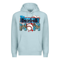 Blue Mist baseball mom with leopard Premium Hoodie - Zillion Design Studio