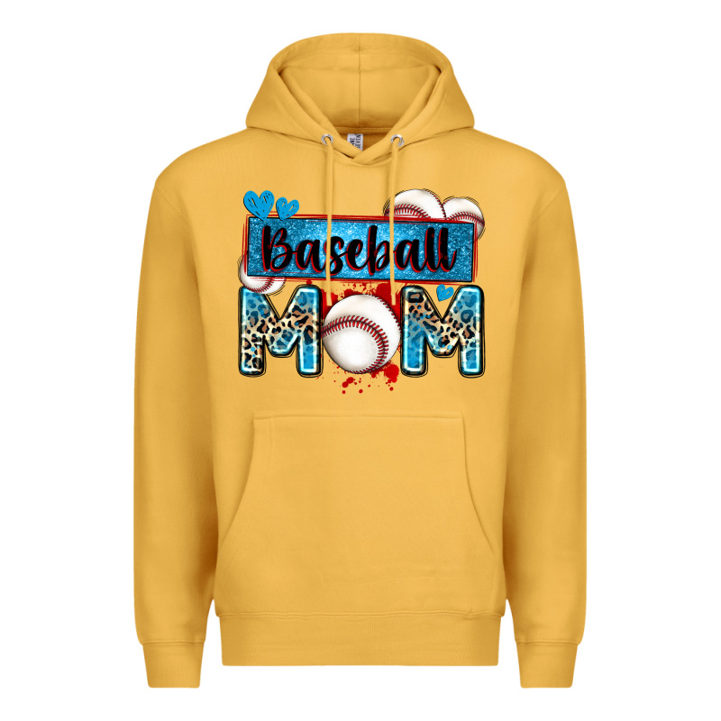 Baseball Mom With Leopard Premium Hoodie by Zillion Design Studio | Teevron