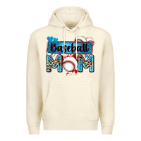 Sandshell baseball mom with leopard Premium Hoodie - Zillion Design Studio
