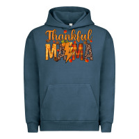 Pigment Midnight Navy thankful mama Urban Hoodie - texasbilliewilder