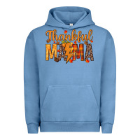 Pigment Pebble Blue thankful mama Urban Hoodie - texasbilliewilder