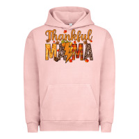 Pigment Salmon thankful mama Urban Hoodie - texasbilliewilder
