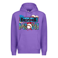 Purple baseball mini with leopard Premium Hoodie - Zillion Design Studio